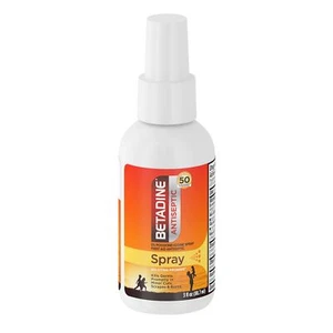 Betadine Antiseptic First Aid Spray, Povidone-iodine 5%, Infection Protection, - Picture 1 of 7