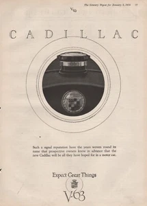 1924 Vintage CADILLAC V-63 Automobile Car Transportation Print Ad - Picture 1 of 1
