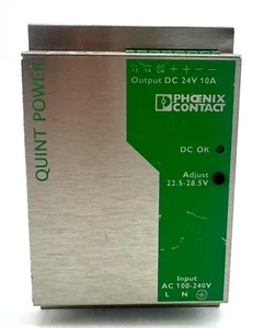 PHOENIX CONTACT QUINT-PS-100-240AC/24DC/10 POWER SUPPLY - Picture 1 of 6