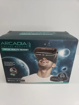 Virtual Reality Headset ARCADIA 360 Smartphone VR Android Apple I Black *NEW* - Image 1 of 4