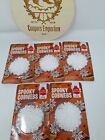 5 x Spoky Cobweb Cup Cake Toppers Decoration Sprinkles Halloween PRE-CUT -SeeDes