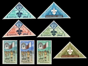 QATAR Quatar Middle East Sc# 53-60 CPLT SET of MINT NH BOY SCOUTS CV$49 - Picture 1 of 1
