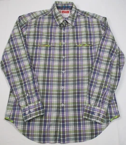 Robert Graham Freshly Laundered Shirt Mens Large Plaid Button Up Long Sleeve - Picture 1 of 5