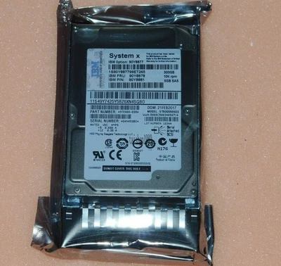 IBM 90Y8877 90Y8878 90Y8881 IBM 300GB 10K 2.5 SAS II 6 GB/PS HARD DRIVE - Image 1 of 3