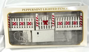 Christmas Peppermint  Light - Up Fence WORKS - Picture 1 of 4