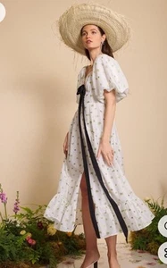 Maxi abito nuovo con etichette Sister Jane " dream collection" Angelica jacquard TG M $259 - Foto 1 di 10