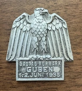 WW2 German Tinnie Badge 1935 - gautag kurmark guben Youth Tinnie - Picture 1 of 2