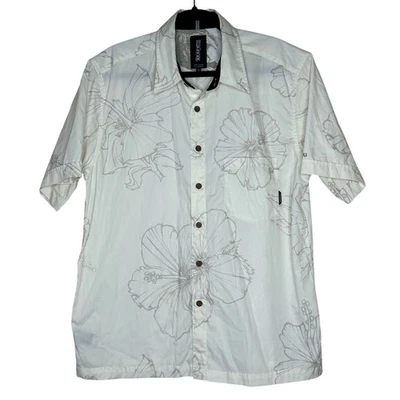 Camisa Billabong De Colección Aloha Fit Para Hombre Pequeña Abotonada Hawaiana Bambú Floral Foto 1 de 4