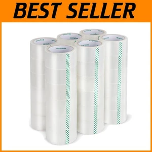Clear Packaging Tape - 36 Rolls, Strong Adhesive Sealing - Picture 1 of 9