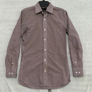 Bonobos Men's Slim Fit Wrinkle-Free Button-Down Dress Shirt Plaid Size 15/34 - Picture 1 of 9