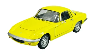 WELLY 1965 LOTUS ELAN GIALLO 1:24 DIE CAST METAL MODEL NUOVO IN SCATOLA - Foto 1 di 7