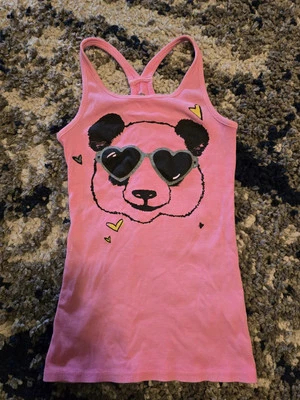 TOTAL GIRL Camiseta sin mangas acanalada Oso Rosa Gafas de sol Talla XL 16 Foto 1 de 3