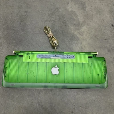 Vintage Apple USB Keyboard M2452 (1998) GREEN RARE iMac TESTED - Image 1 of 4