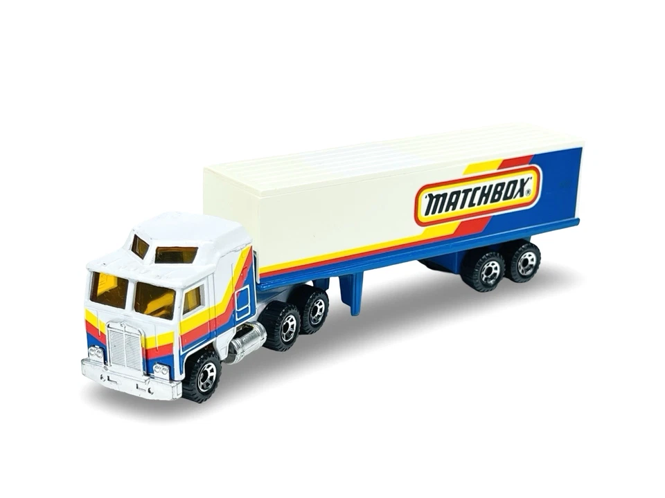 Matchbox Convoy CY-8 Kenworth Amarillo Rojo Azul Diseño Matchbox Foto 1 de 4