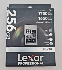 Lexar Professional Silver Series CFexpress 4.0 Type A Card 256GB 1750 MB/s 1650W - Picture 1 of 10