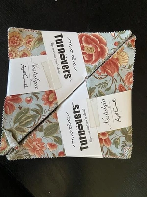 Nostalgia by April Cornell 2 OOP Moda Turnovers Cotton Quilt Fabric - Image 1 of 2