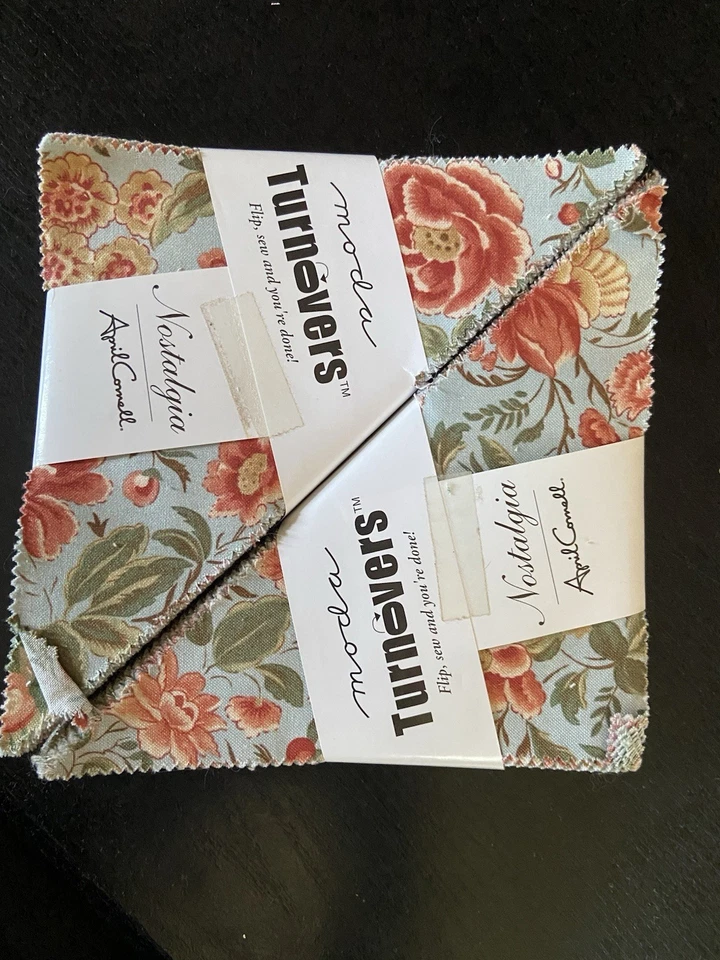 Nostalgia by April Cornell 2 OOP Moda Turnovers Cotton Quilt Fabric - Image 1 of 2