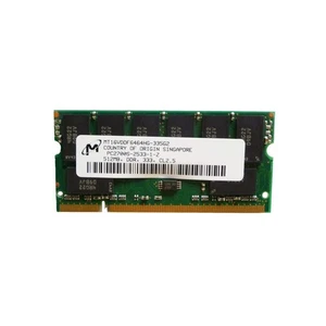 Mt16vddf6464hg-335g2 512mb 333mhz DDR Ddr1 Sodimm Memory Table Module RAM _ - Picture 1 of 1
