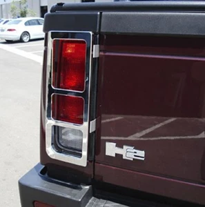 Protectores de luces traseras H2 Hummer SUT Billet aluminio cromo - Imagen 1 de 2