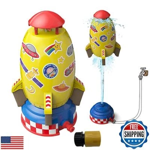 Flexyony Rocket Sprinklers Kids Toys Water Splash Rocket Outdoor Water Play f - Picture 1 of 5