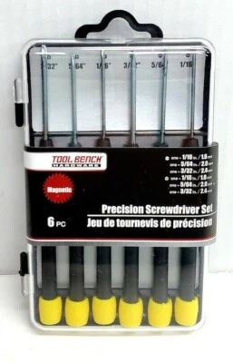 6PC MINI SMALL SCREWDRIVER SET GLASSES TINY WATCH JEWERLY REPAIR CELL PHONE NEW - Image 1 of 4