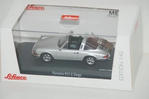 Schuco 1:43 Scale Porsche 911 Targa w/Ski Silver Brand new - Picture 1 of 3