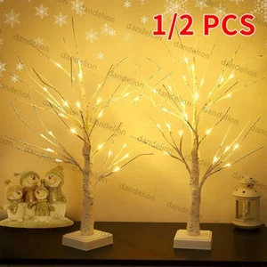 1/2pcs LED Warm Lights Birch Twig Tree with Light, Pre Lit Tree Decoration - Picture 1 of 13