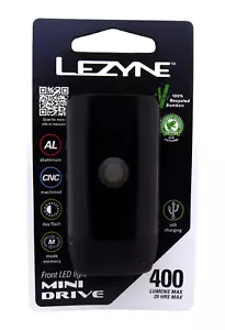 Lezyne Mini Drive 400XL Headlight Black - Picture 1 of 2
