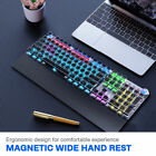 AUAL F2088 Quadratische Punk mechanische Tastatur 108 Tasten blauer Schalter RGB USB kabelgebunden