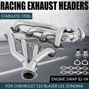 For LS Swap S10 Conversion Headers Truck SUV LS1 LS2 LS3 LS6 Bel Air Camaro Nova - Picture 1 of 11
