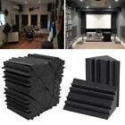 Set Of 12 Acoustic Bass Trap Foam Sound Insulation Pad Ceiling For Corner Studio