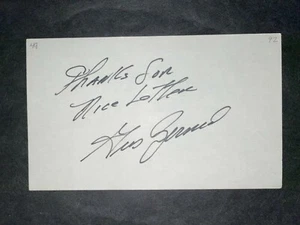 1950s A's: Gus Zernial, SIGNED 3x5 (JS), D.2011 - Picture 1 of 1