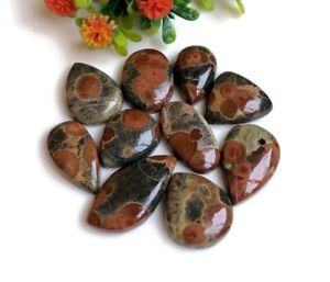 Peanut Obsidian Cabochons 19-32mm Approx, 10 Pcs Lot Same As Picture 21952