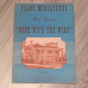 Gone with the Wind Piano Miniatures Songbook Collection Sheet Music Piano Score - Picture 1 of 8
