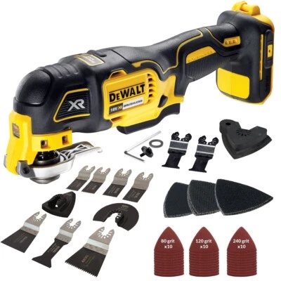 Dewalt DCS355N 18V Oscillating Brushless Multitool Body + 51pcs Accessories Set - Image 1 of 4