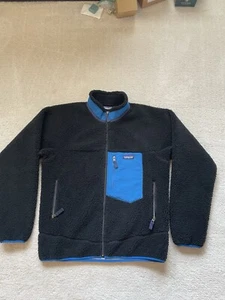 Patagonia Men’s Classic Retro-X Windproof Black/Blue Jacket; Medium - Bild 1 von 12
