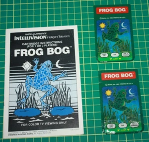 Mattel Intellivision Game Manual and Overlays: Frog Bog - Picture 1 of 2