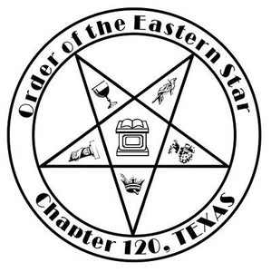 Custom Eastern Star Logo Shiny Ez-seal Round Embosser Hand Held, Cudtom Embosser - Picture 1 of 2