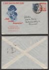 1949 Austria Cover – Balloon Flight – Uprated Postal Stationery