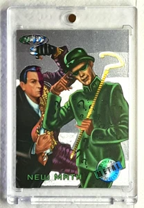 1995 Batman Forever Silver Flasher Card 19 NEW MATH. - Picture 1 of 3