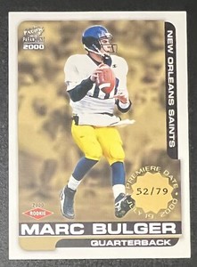Marc Bulger 2000 Pacific Paramount ROOKIE Premiere Date SP /79 #146 New Orleans