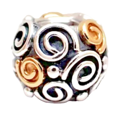 Authentic Pandora 20th Anniversary Swirl Charm LIMITED EDITION 799117C00 - Image 1 of 4
