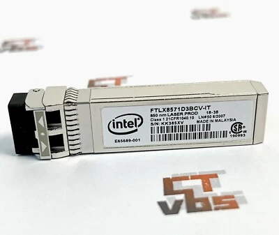 SFP-10G-SR E10GSFPSR FTLX8571D3BCVIT INTEL 10GB SR SFP DELL Y3KJN 0Y3KJN - image 1 of 4