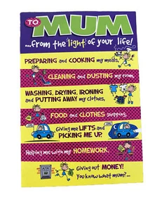 Happy Birthday Premium Greeting card - Mum - Funny Humour - Imagen 1 de 3