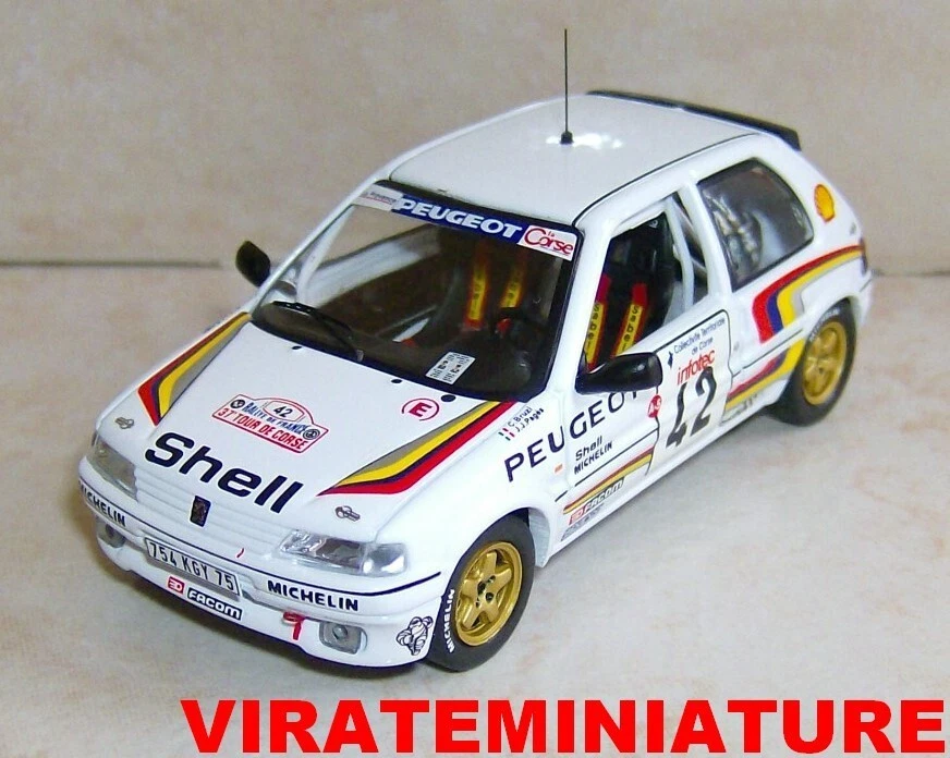 1 PEUGEOT 106 XSI 13° TOUR DE CORSE 1993 CHRISTIAN BRUZI IXO RAC179 AU 1/43 - Photo 1/1