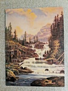 Vintage Giant Step Falls British Columbia Atkinson Fox Print