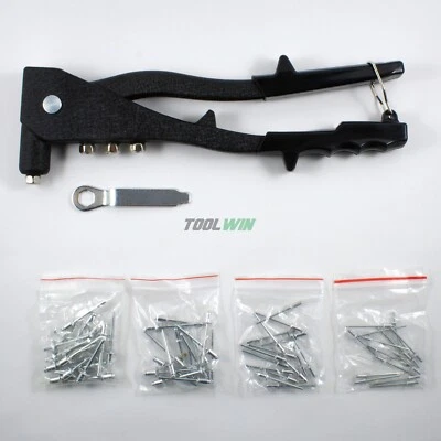 CAL-HAWK 60pc Pop Riveter Gun Set Blind Rivet Hand Tool Kit Gutter Repair Heavy Duty NEW
