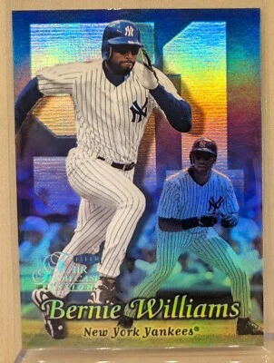1999 Flair Showcase ROW 2 #57 Bernie Williams Yankees Refractor RARE DISTINCTIVE - Image 1 of 2