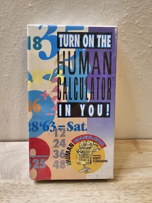 The Human Calculator VHS Math Instructional Video Turn On in You Educational - Image 1 of 2