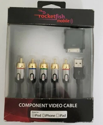 Rocketfish Mobile RF-ACNT2 Component Video Cable for Apple iPhone, iPad and iPod - Image 1 of 3